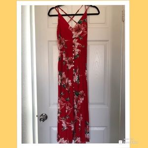 Red floral/ Hawaiian dress from Forever21